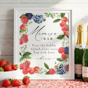 Berry Möhippa Mimosa Pub Station Sign Poster