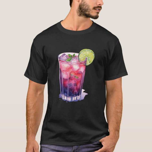 Berry Mojito med Lime T Shirt (Framsida)