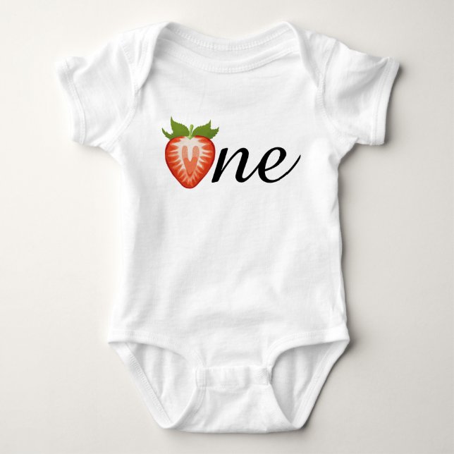 Berry One Strawberry Girls-födelsedag Sweet One T Shirt (Framsida)