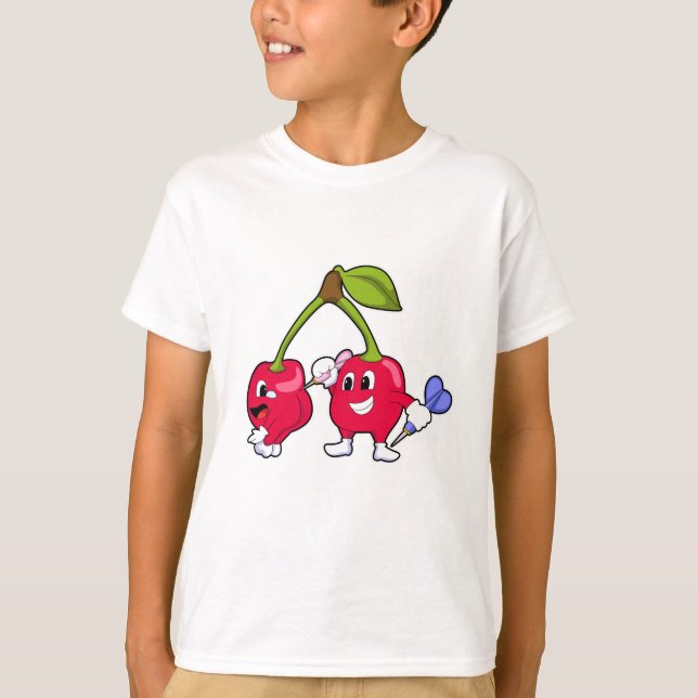 Berry på Darts med Dart T Shirt (Framsida)