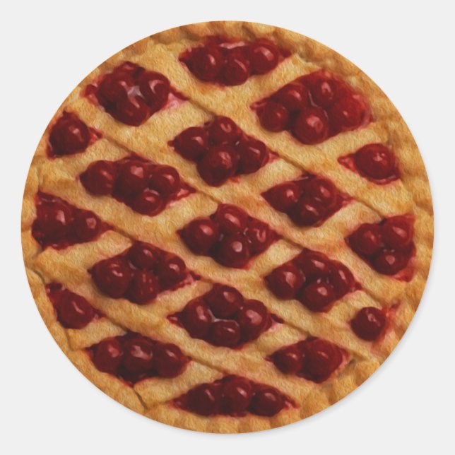 Berry Paj Runt Klistermärke (Framsida)