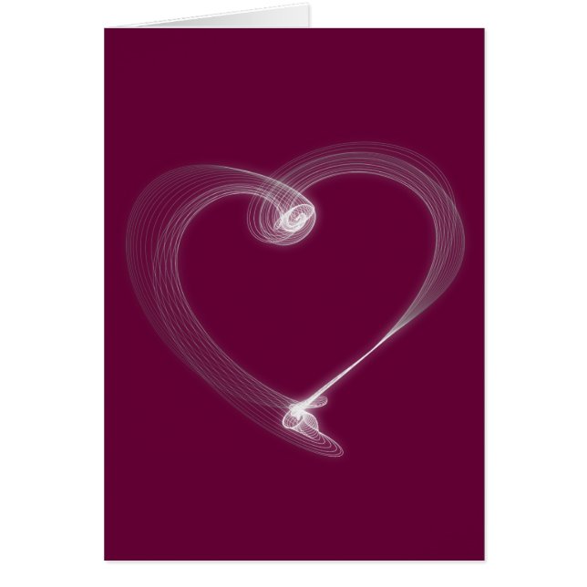 Berry Red Valentine Day Card Hälsningskort (Framsidan)