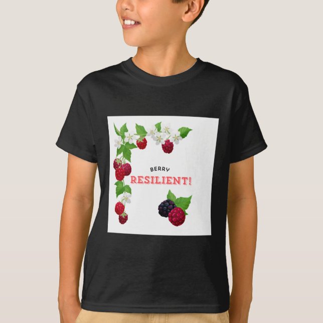 Berry Resilient Sticker T Shirt (Framsida)