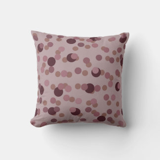 berry, rose and taupe dots kudde
