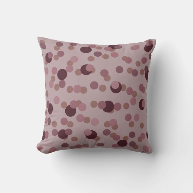 berry, rose and taupe dots kudde (Framsida)