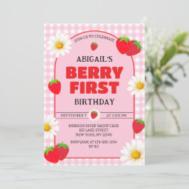 BERRY:S FÖRSTA BIRTHDAY-inbjudan Inbjudningar