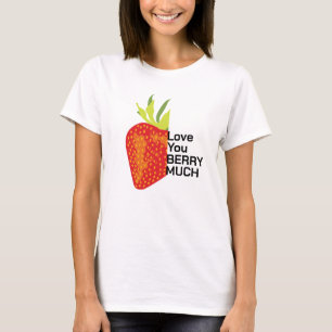 Berry Shirt, Retro Strawberry, kvinnor T Shirt