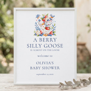 Berry Silly Goose Berries Välkommen till Baby Show Poster