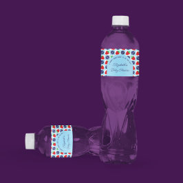 Berry Söt Baby Shower Vattenflaskor Etikett