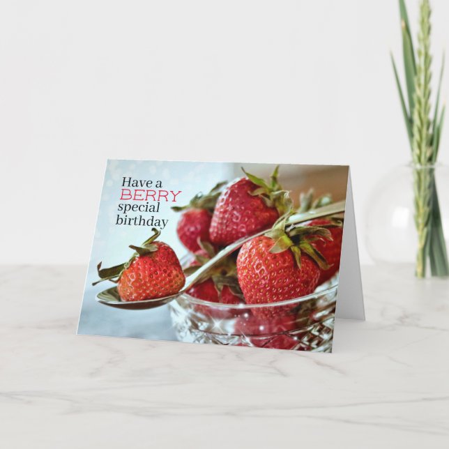 Berry Speciell Birthday Önskemål Card Kort (Framsida)