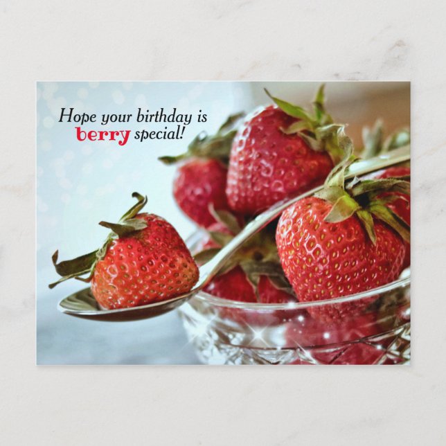 Berry Speciell Birthday vykort (Framsida)