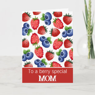 Berry Speciell Mamma Mixed Berries Birthday Kort
