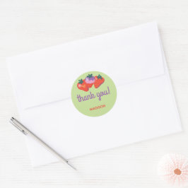 Berry Speciell Strawberry Birthday - Kiwi Runt Klistermärke