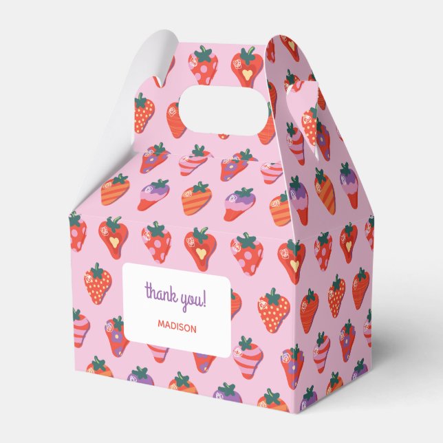 Berry Speciell Strawberry Birthday - Rosa Presentaskar (Framsidan Sidan)