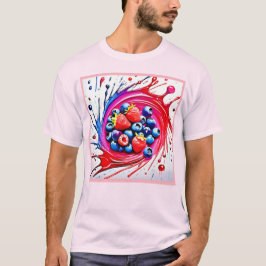 Berry Stänk: Färg Burst T Shirt