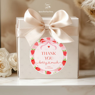 Berry Strawberry Runt Klistermärke