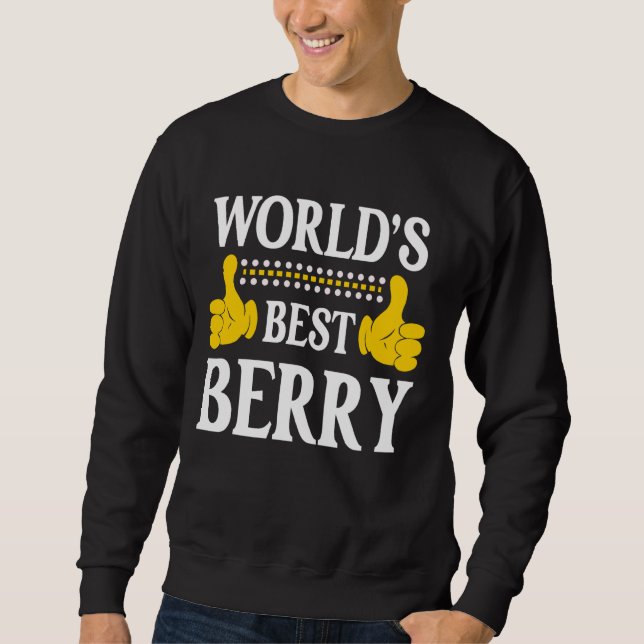 Berry Surname Funny Team Family Efternamn World's Lång Ärmad Tröja (Framsida)
