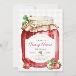 Berry Sweer Strawberry Sylt Burk Födelsedagsfest Inbjudningar