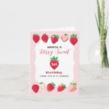 Berry Sweet 1:a Birthday Folded Investigation