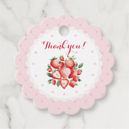 Berry Sweet 1st Birthday Gåvor Etiketter