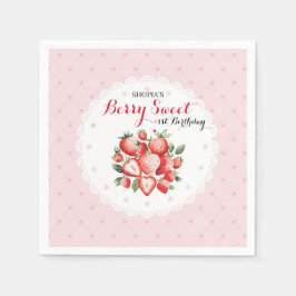 Berry Sweet 1st Birthday Pappersservett