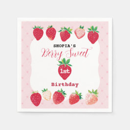 Berry Sweet 1st Birthday Pappersservett