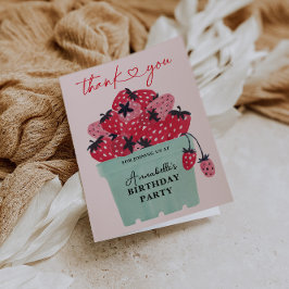 Berry Sweet 1st Birthday Tack Kort