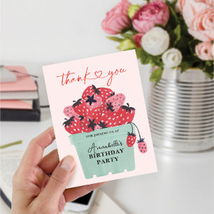 Berry Sweet 1st Birthday Tack Kort