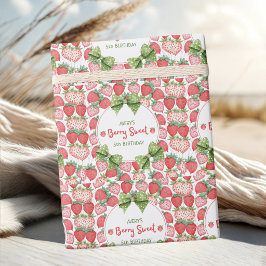 Berry Sweet 5-års födelsedags jordgubb kalas  Presentpapper