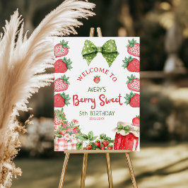 Berry Sweet 5-års födelsedagsfest Jordgubb 