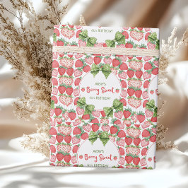 Berry Sweet 6-års födelsedags jordgubbsfest  Presentpapper