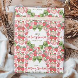 Berry Sweet 7-års födelsedags jordgubbsfest  Presentpapper