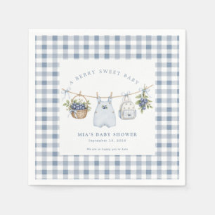 Berry Sweet Baby Clothesline Baby Shower Pappersservett