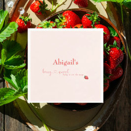 Berry Sweet Baby på Way Baby Shower Pappersservett