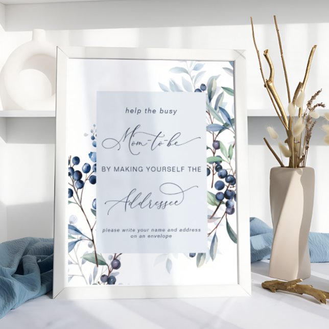 Berry Sweet Baby Shower Adress och kuvert Poster (Skapare uppladdad)