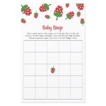 Berry Sweet Baby Shower Bingo Game Party aktivitet
