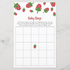 Berry Sweet Baby Shower Bingo Game Party aktivitet