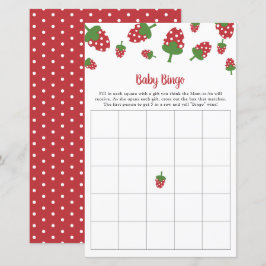 Berry Sweet Baby Shower Bingo Game Party aktivitet