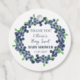 Berry Sweet Baby Shower Blueberry Flicka Boy Gåvor Etiketter