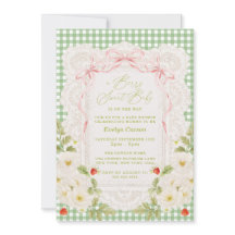 Berry Sweet Baby Shower Coquette Spets