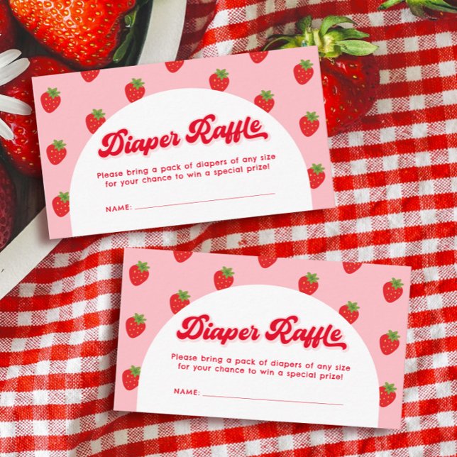 Berry Sweet Baby Shower Diaper Raffle Tilläggskort (Skapare uppladdad)
