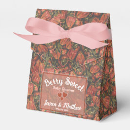 Berry Sweet Baby Shower Favor Boxes - Jordgubbar Presentaskar
