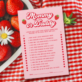 Berry Sweet Baby Shower Game Game Gissa vem Mamma