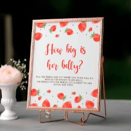 Berry Sweet Baby Shower Game-skylt hur stor del av Poster