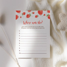 Berry Sweet Baby Shower Games, var var hon spelade Inbjudningar