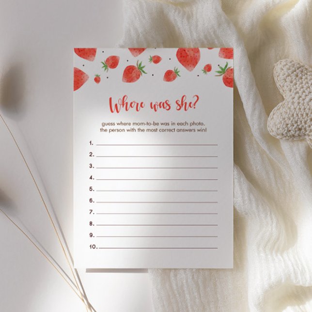 Berry Sweet Baby Shower Games, var var hon spelade Inbjudningar (Skapare uppladdad)