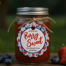 Berry Sweet Baby Shower Gåvor Etiketter
