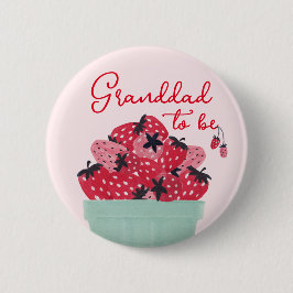 Berry Sweet Baby Shower Granddad Button Knapp