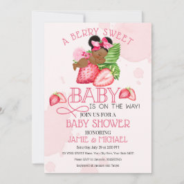 Berry Sweet Baby Shower-inbjudan! Söt Baby! Inbjudningar