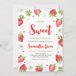 Berry Sweet Baby Shower Inbjudningar